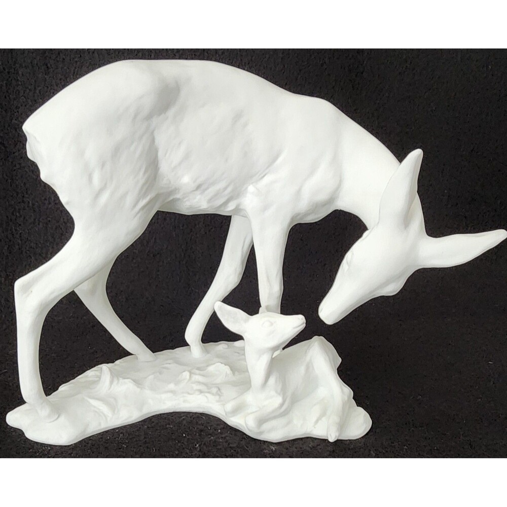 Vintage Kaiser Porcelain Figurine ~ Doe/Fawn, Signed by Gerhard Bochmann